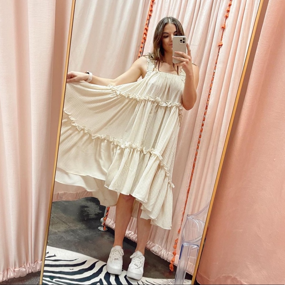 Taupe Midi Dress